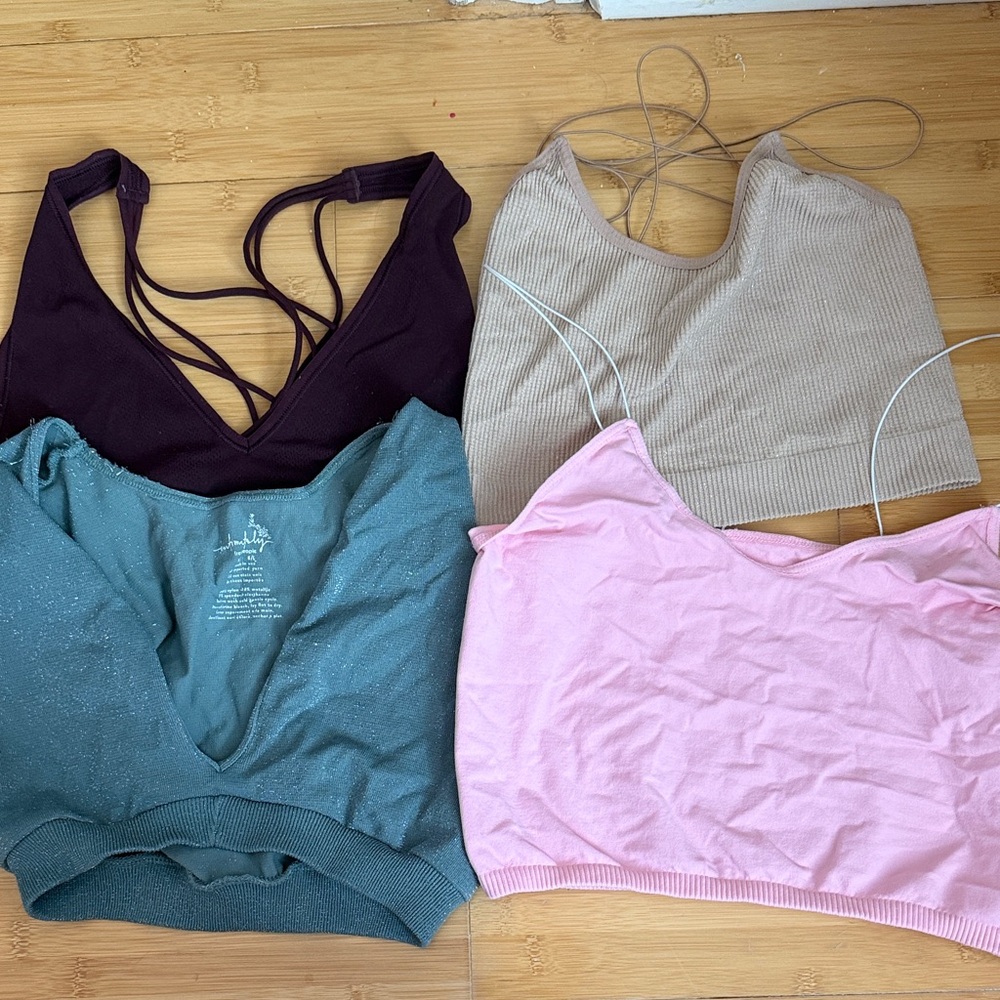 Bundle of 4 intimately Free People/ UO/ lululemon sports bras